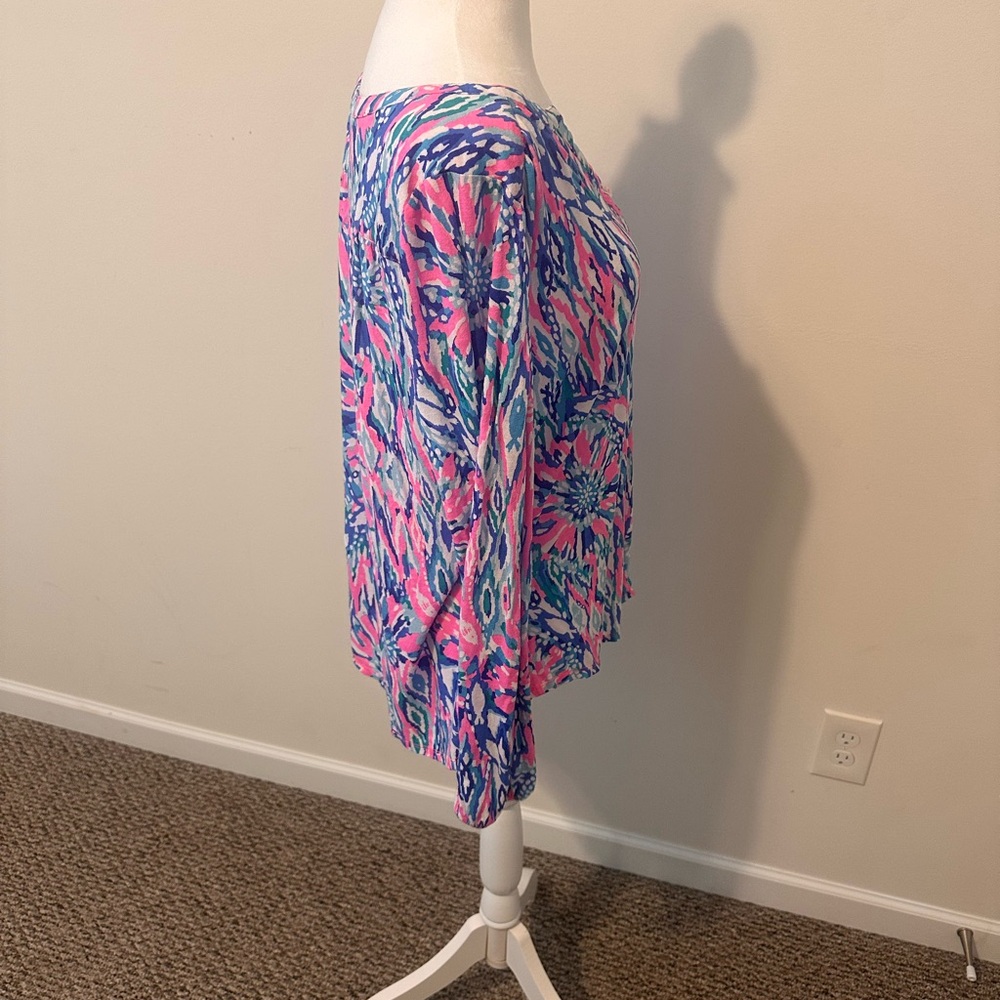 Lilly Pulitzer Shake It Up Long Sleeve Blouse Size large - Picture 4 of 6